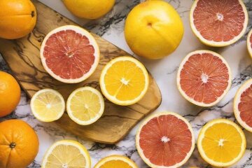 Цитрусовые, витамин С, изображение из свободных источников