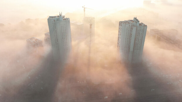 Туман у Києві, фото з вільних джерел