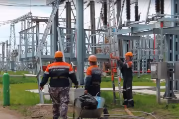 Восстановление энергосистемы. Фото: скрин youtube