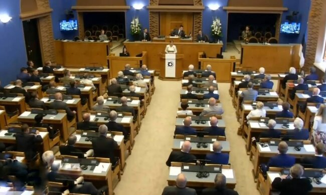 Парламент Эстонии, фото: скриншот из видео