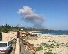 У мережі показали потужний вибух на складі боєприпасів в Абхазії