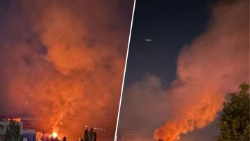 Атака дронов на ТЦ в Днепре: пожар на парковке