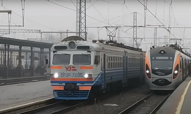 електричка, скріншот з відео