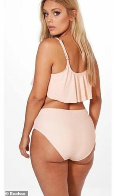 Модель plus size, фото: Boohoo