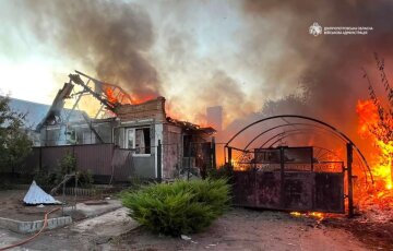 Последствия ночного обстрела Днепропетровщины