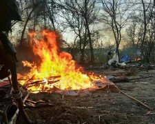 "Мамині радикали" влаштували вогняні ігрища на Лисій горі: фото