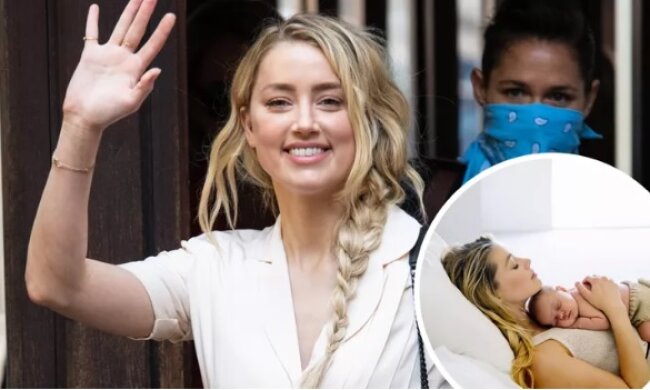 Колишня Деппа Ембер Херд випила зелену рідину після народження дочки