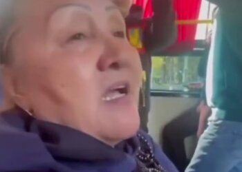 Жительница Казахстана, кадр из видео