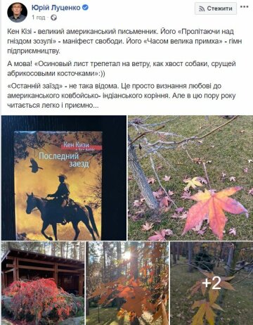 Пост Юрия Луценко, Facebook