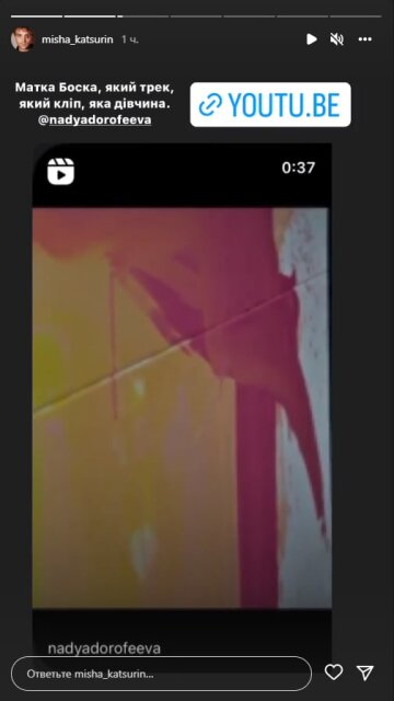Михайло Кацурін, скріншот: Instagram Stories