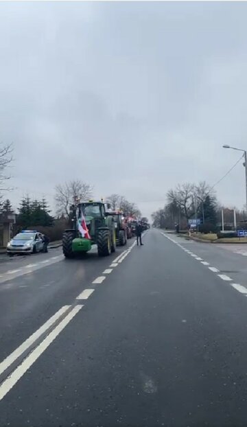 Протест фермеров. Фото: скриншот из видео