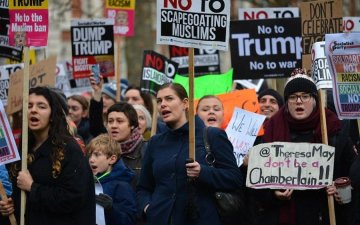 Тисячі британців мітингували проти приїзду Трампа