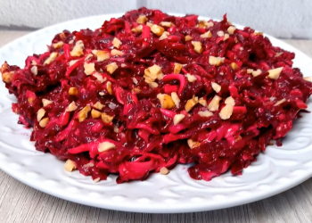 Салат из свеклы: фото скрин рецепта