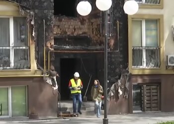 Поврежденный дом. Фото: скрин youtube