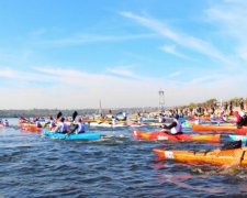 У Запоріжжі стартував марафон на каяках (фото)