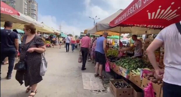 Рынок. Фото: скрин видео