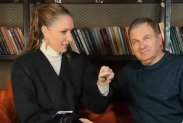 Катя Осадчая и Юрий Горбунов, кадр из видео