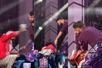 Филипп Киркоров упал на сцене, кадры с видео