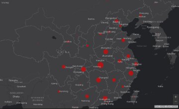 Коронавірус з Китаю, карта: gisanddata.maps.arcgis.com