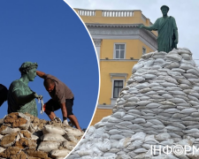Дюк де Рішельє без захисних мішків в Одесі