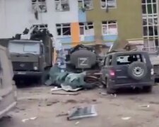 Уничтоженная база рф с помощью HIMARS, скриншот из видео