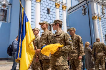 32 годовщина поднятия Государственного Флага Украины над столицей, фото: КГГА