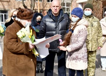 в Краматорске почтили память погибшего добровольца, фото: штаб ООС