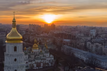 Захід сонця у Києві, фото: Інформатор