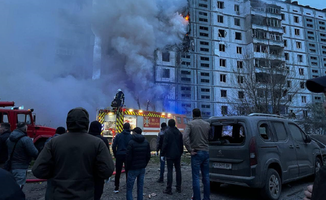 Последствия ракетной атаки, фото: МВД Украины