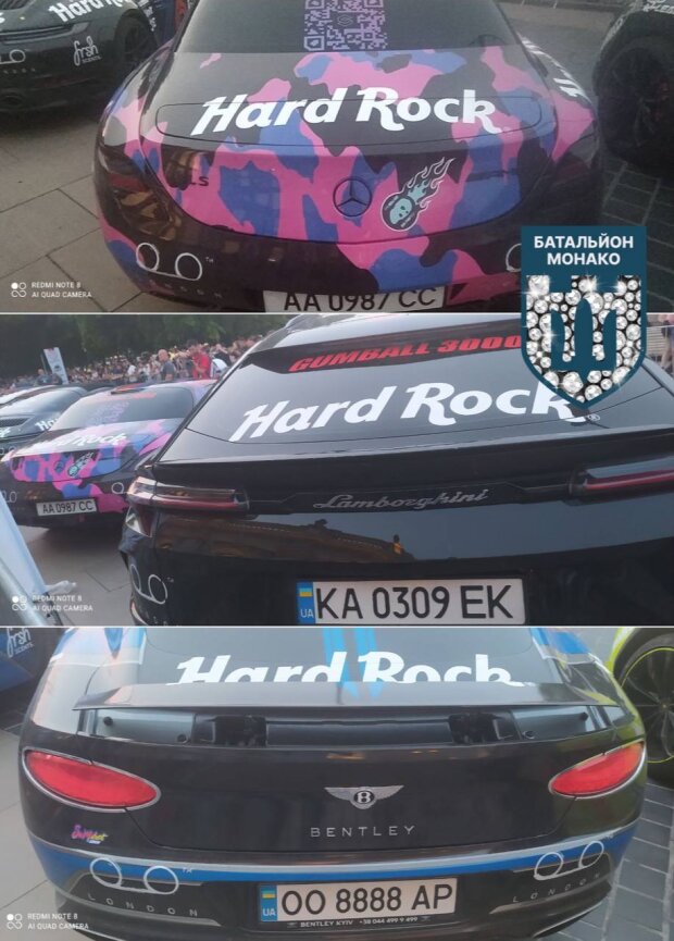 Авто на українських номерах на ралі Gumball 3000. Фото з відкритих джерел