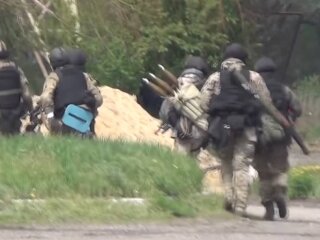 Бои за Славянск, фото: скриншот из видео