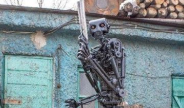 Запорожець продає металевого Термінатора за  ціною б/в авто
