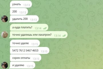 Листування в Telegram-каналі / фото: NGL.media