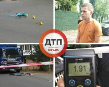 У Києві сміттєвоз збив матір і дитину, фото ДТП