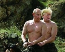 Голі вершники: Путіна й Трампа висміяли в соцмережах