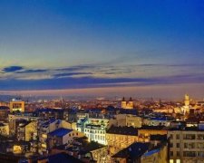 Новорічний Івано-Франківськ з висоти пташиного польоту (відео)