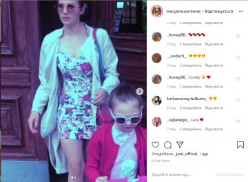 Мер'єм Узерлі, скрін поста в Instagram