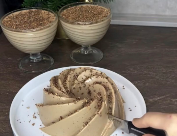 Легкий шоколадный десерт: фото скрин рецепта