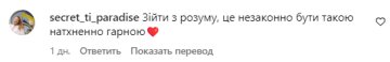 Комментарий со страницы Тины Кароль. Фото: скриншот из Instagram
