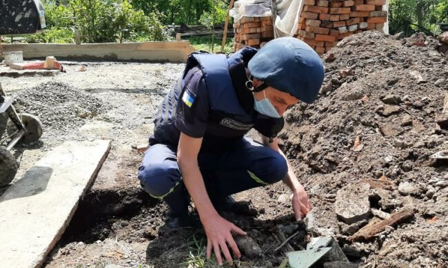 Розмінування, фото ДСНС