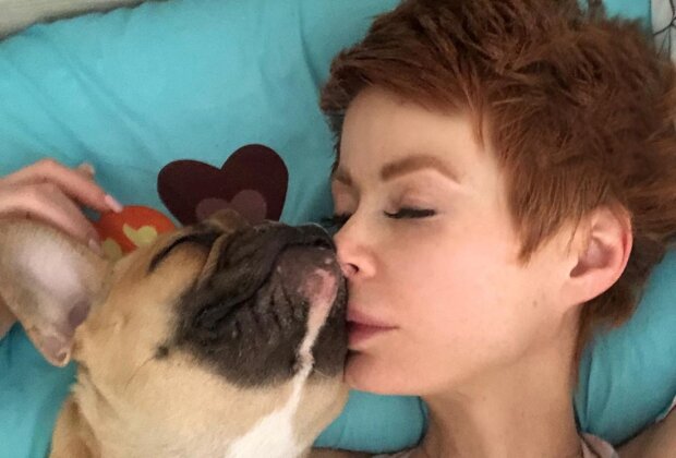 Елена-Кристина Лебедь с собакой, фото с Instagram