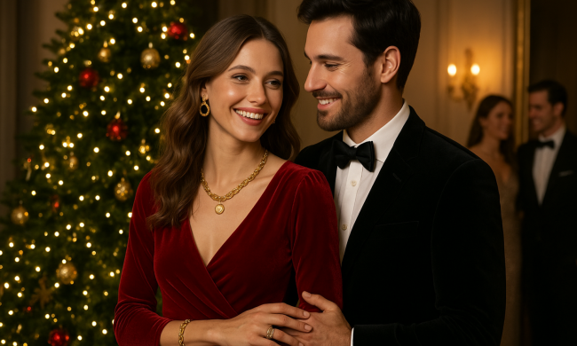 Новый год, елка, влюбленные, фото: Знай.ua