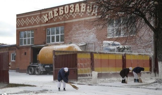 Беларусь  замело "снегом" из муки (фото)