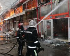 Пожар в харьковском ТЦ: появились жуткие фото