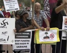 В Нью-Йорке прошел сепаратистский митинг против Порошенко (видео)