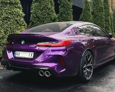 В Харькове заметили шикарный BMW M8 за 7 миллионов, похож на баклажанчик