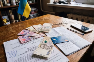 борги арешт рахунків гривні штраф