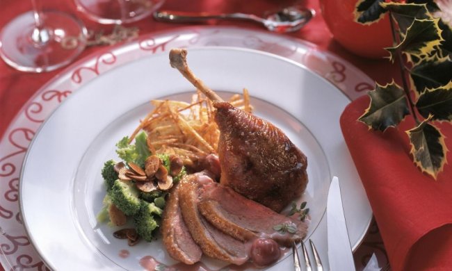 Рецепт смаженої качки у винному соусі