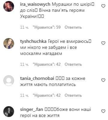 Комментарии на пост Романа Свечкоренко в Instagram