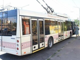 Запорожский трамвай в городе